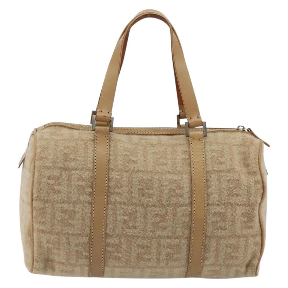 Fendi Zucca Cashmere Boston Bag